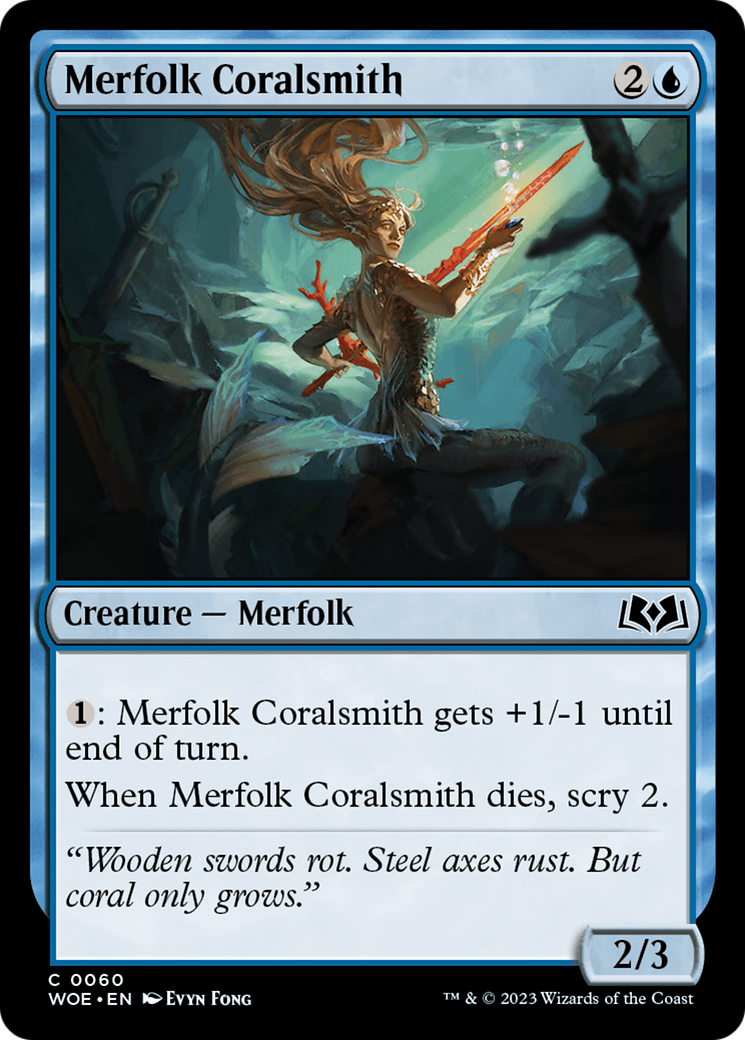 Merfolk Coralsmith [Wilds of Eldraine] | Rock City Comics