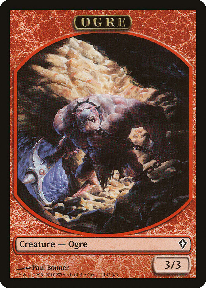 Ogre Token [Worldwake Tokens] | Rock City Comics