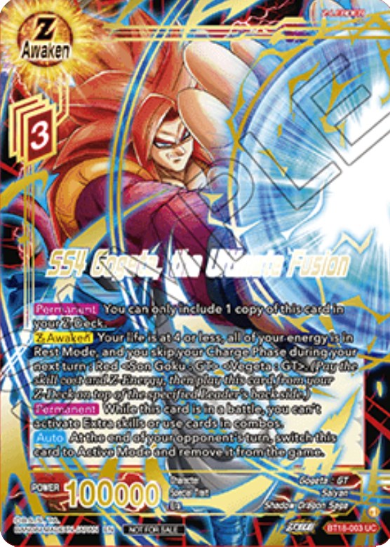 SS4 Gogeta, the Ultimate Fusion (Zenkai Cup 2022 Champion) (BT18-003) [Tournament Promotion Cards] | Rock City Comics