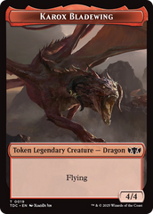 Karox Bladewing // Copy Double-Sided Token [Tarkir: Dragonstorm Commander Tokens] | Rock City Comics