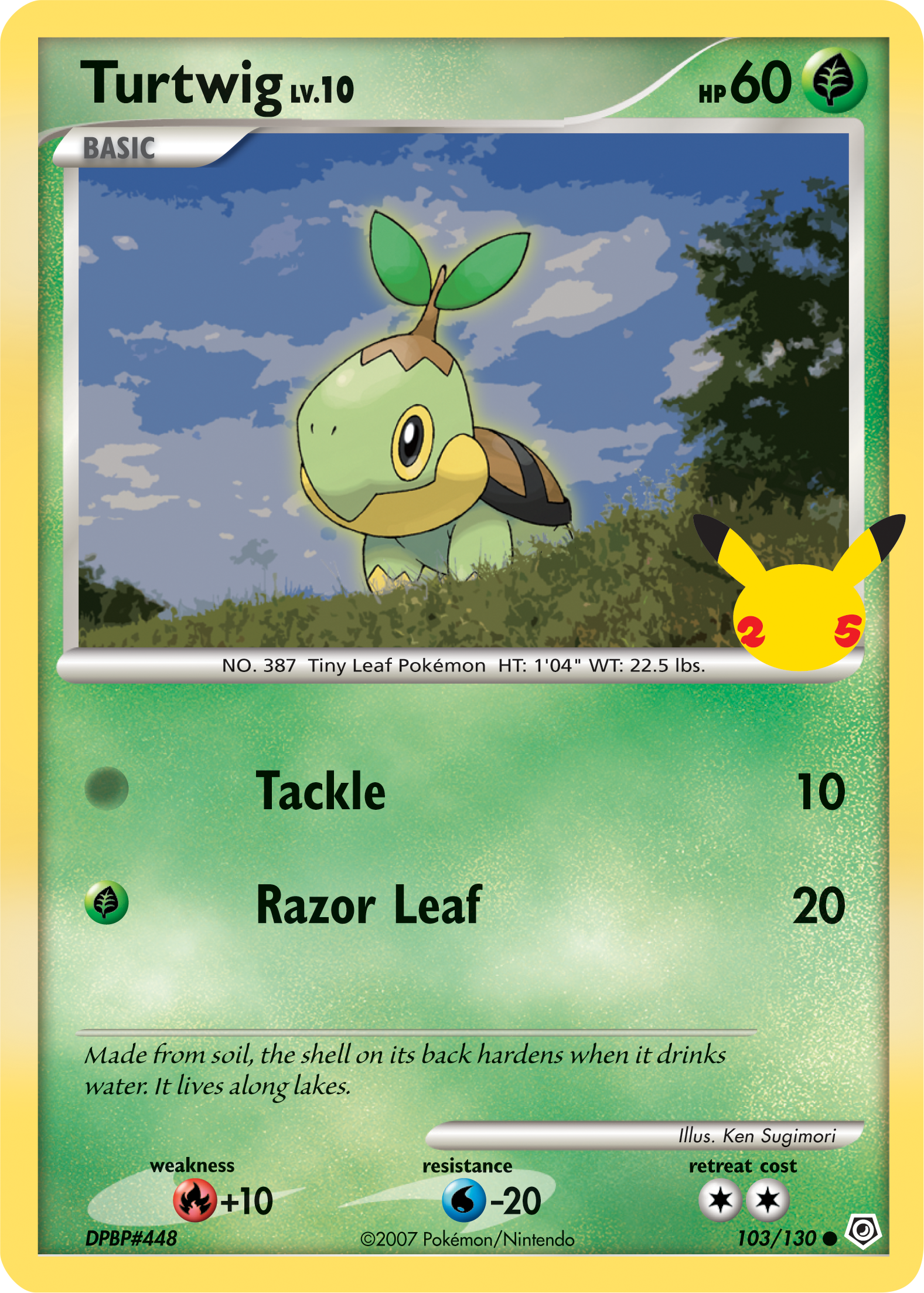 Turtwig (103/130) (Jumbo Card) [First Partner Pack] | Rock City Comics