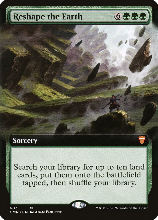 Reshape the Earth (Extended Art) [Commander Legends] | Rock City Comics