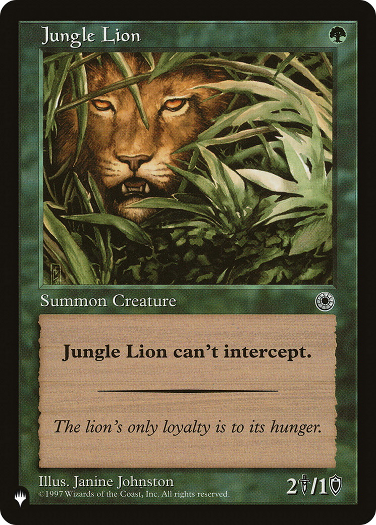 Jungle Lion [The List Reprints] | Rock City Comics