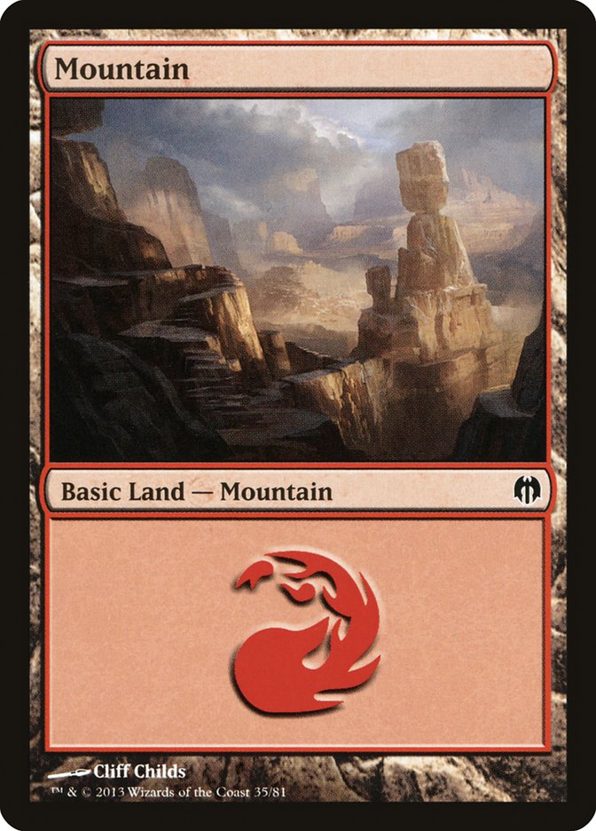 Mountain (35) [Duel Decks: Heroes vs. Monsters] | Rock City Comics