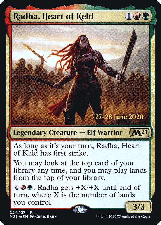 Radha, Heart of Keld [Core Set 2021 Prerelease Promos] | Rock City Comics