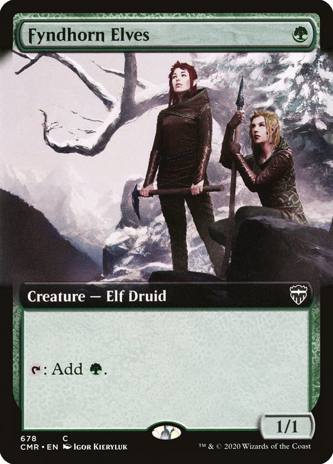 Fyndhorn Elves (Extended Art) [Commander Legends] | Rock City Comics