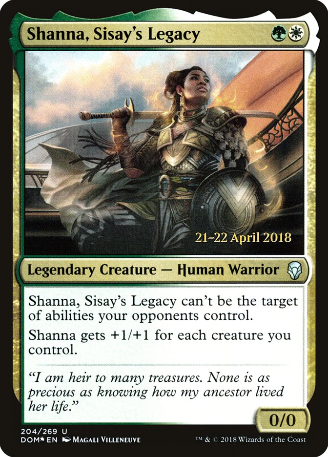 Shanna, Sisay's Legacy [Dominaria Prerelease Promos] | Rock City Comics