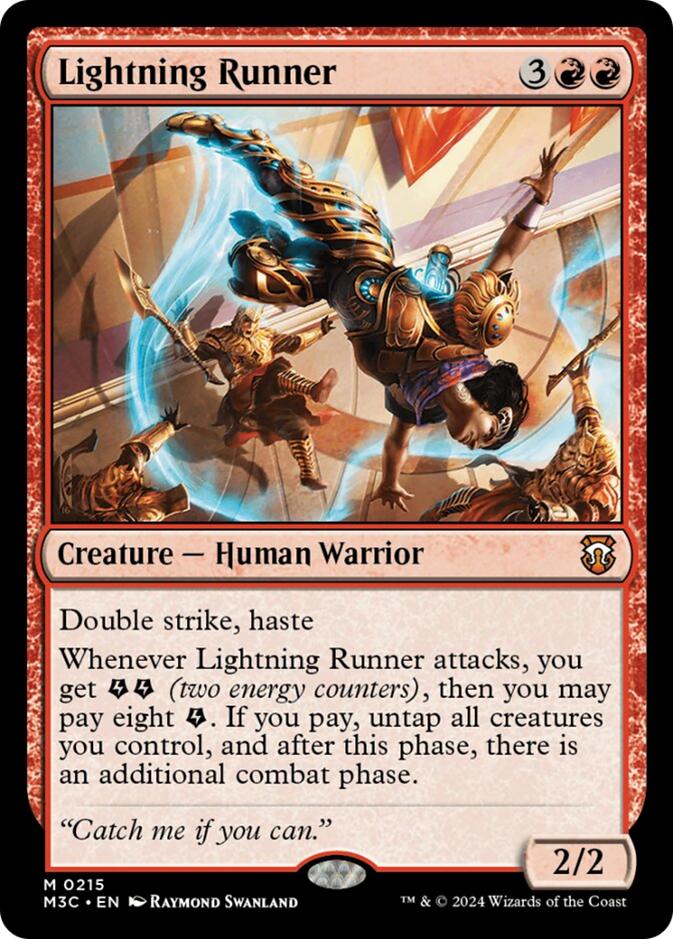 Lightning Runner (Ripple Foil) [Modern Horizons 3 Commander] | Rock City Comics