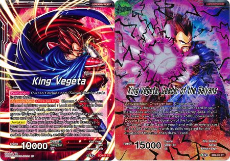 King Vegeta // King Vegeta, Leader of the Saiyans (SD9-01) [Assault of the Saiyans] | Rock City Comics
