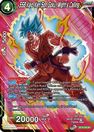 SSB Kaio-Ken Son Goku, Might's Calling (BT16-050) [Realm of the Gods] | Rock City Comics