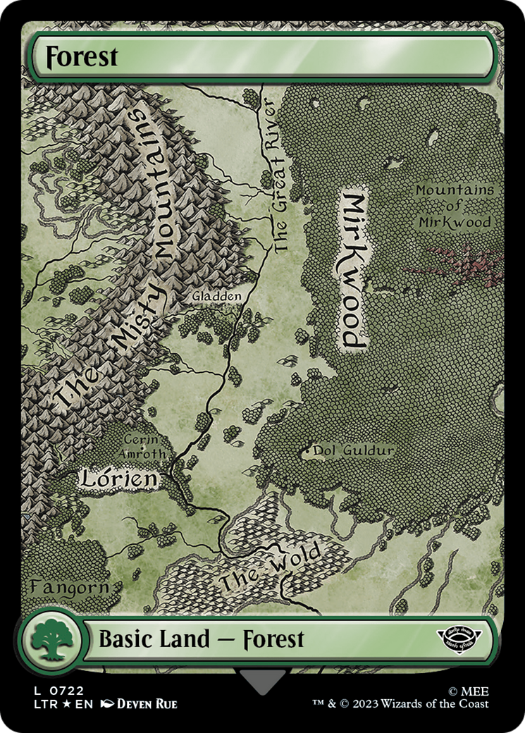 Forest (0722) (Surge Foil) [The Lord of the Rings: Tales of Middle-Earth] | Rock City Comics