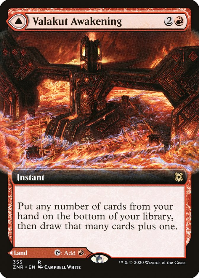 Valakut Awakening // Valakut Stoneforge (Extended Art) [Zendikar Rising] | Rock City Comics