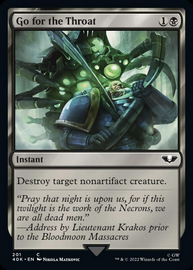 Go for the Throat (Surge Foil) [Warhammer 40,000] | Rock City Comics