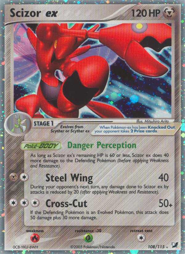 Scizor ex (108/115) [EX: Unseen Forces] | Rock City Comics