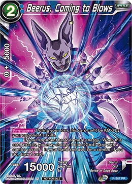 Beerus, Coming to Blows (Unison Warrior Series Boost Tournament Pack Vol. 7) (P-367) [Tournament Promotion Cards] | Rock City Comics