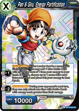 Pan & Giru, Energy Fortification (Uncommon) (BT13-033) [Supreme Rivalry] | Rock City Comics