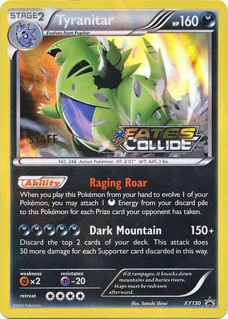 Tyranitar (XY130) (Staff) [XY: Black Star Promos] | Rock City Comics