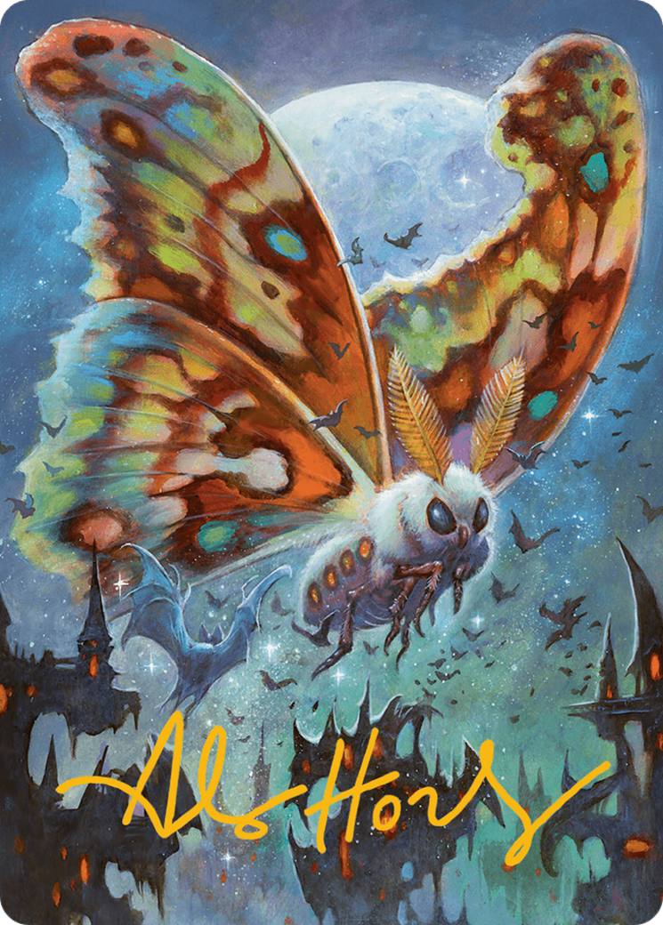 Luminous Broodmoth Art Card (Gold-Stamped Signature) [Bloomburrow Art Series] | Rock City Comics