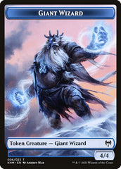 Elf Warrior // Giant Wizard Double-Sided Token [Kaldheim Tokens] | Rock City Comics