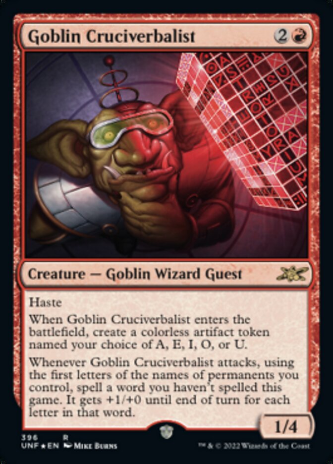 Goblin Cruciverbalist (Galaxy Foil) [Unfinity] | Rock City Comics