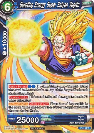 Bursting Energy Super Saiyan Vegito (Foil) (P-014) [Promotion Cards] | Rock City Comics