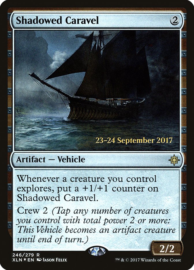 Shadowed Caravel [Ixalan Prerelease Promos] | Rock City Comics