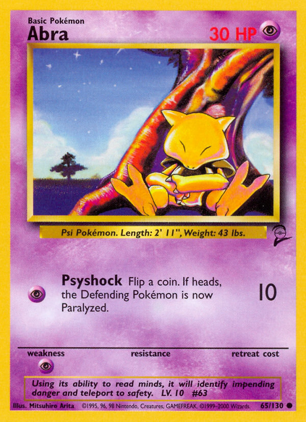 Abra (65/130) [Base Set 2] | Rock City Comics