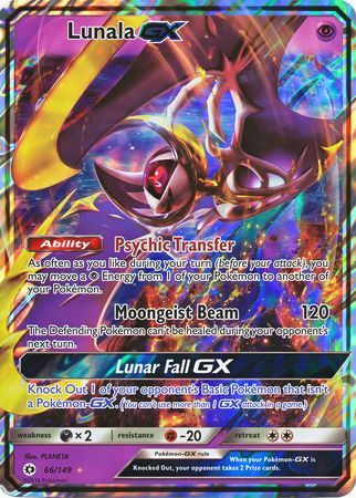 Lunala GX (66/149) (Jumbo Card) [Sun & Moon: Base Set] | Rock City Comics