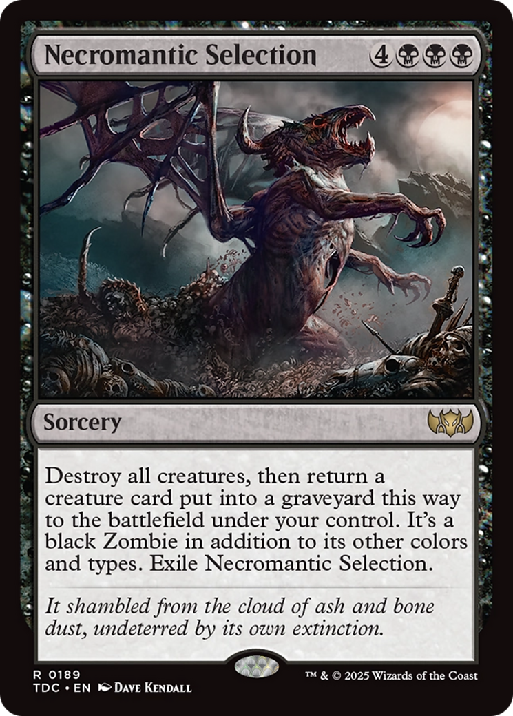 Necromantic Selection [Tarkir: Dragonstorm Commander] | Rock City Comics