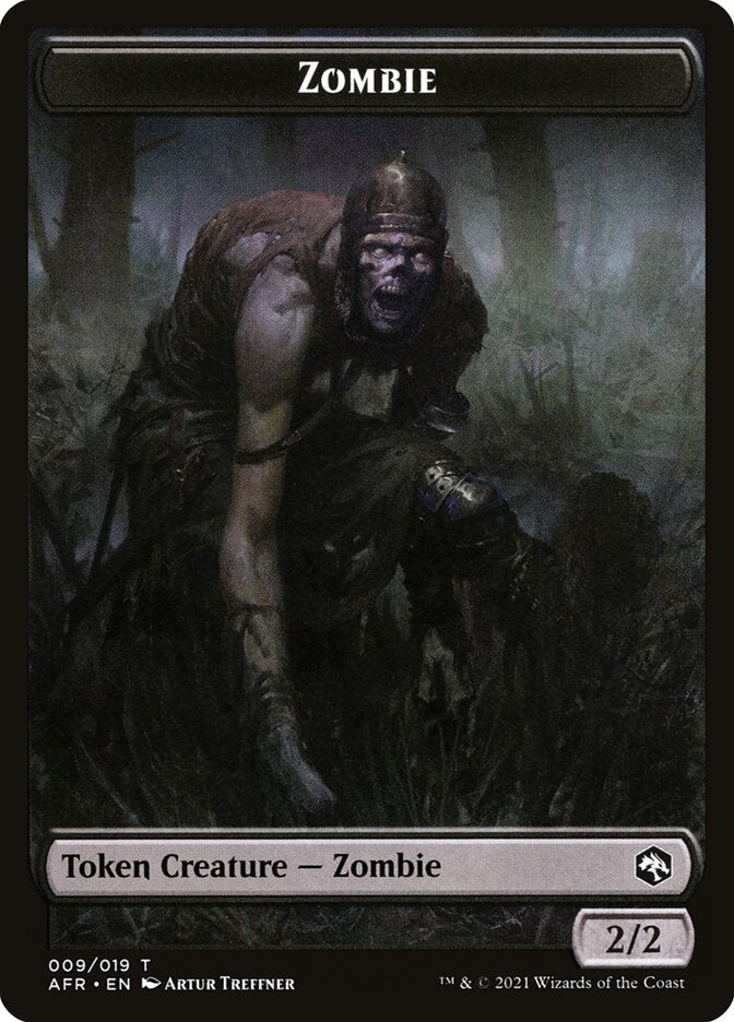 Servo // Zombie Double-Sided Token [Dungeons & Dragons: Adventures in the Forgotten Realms Commander Tokens] | Rock City Comics
