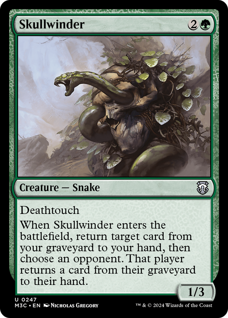 Skullwinder (Ripple Foil) [Modern Horizons 3 Commander] | Rock City Comics