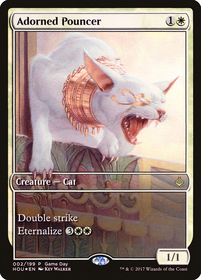 Adorned Pouncer (Game Day) (Full Art) [Hour of Devastation Promos] | Rock City Comics