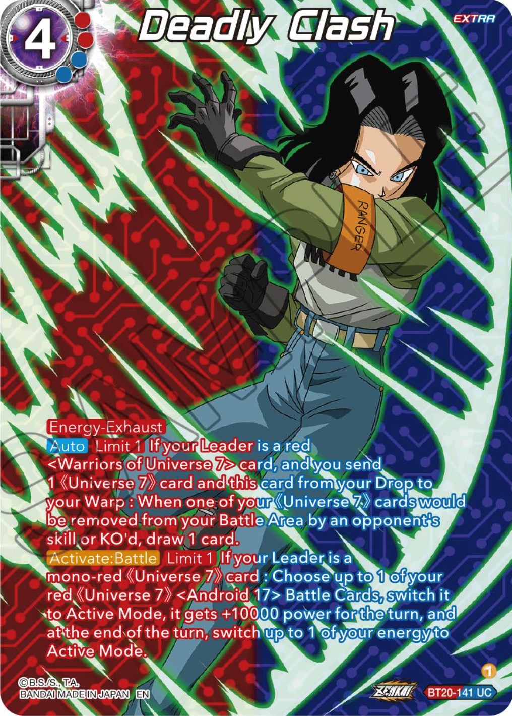 Deadly Clash (Silver Foil) (BT20-141) [Power Absorbed] | Rock City Comics