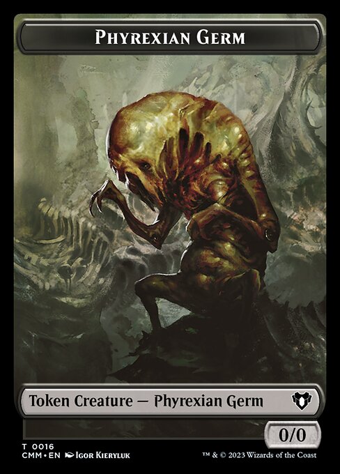 Eldrazi Spawn // Phyrexian Germ Double-Sided Token [Commander Masters Tokens] | Rock City Comics