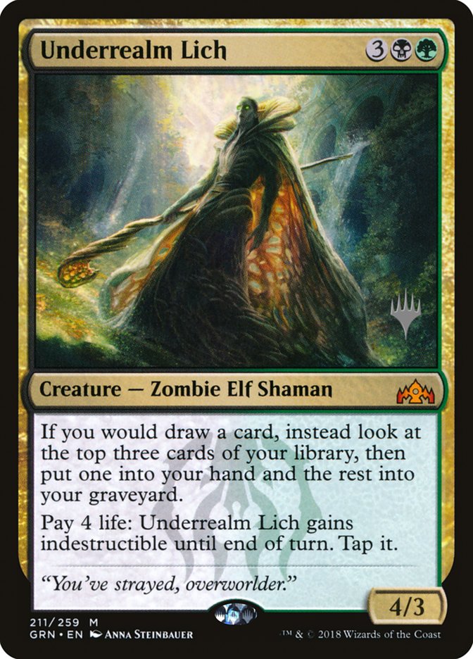 Underrealm Lich (Promo Pack) [Guilds of Ravnica Promos] | Rock City Comics