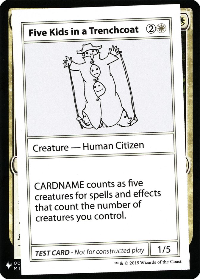 Five Kids in a Trenchcoat [Mystery Booster Playtest Cards] | Rock City Comics