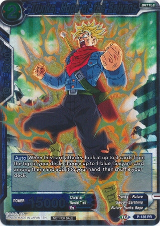 Trunks, Hope of the Saiyans (Series 7 Super Dash Pack) (P-135) [Promotion Cards] | Rock City Comics