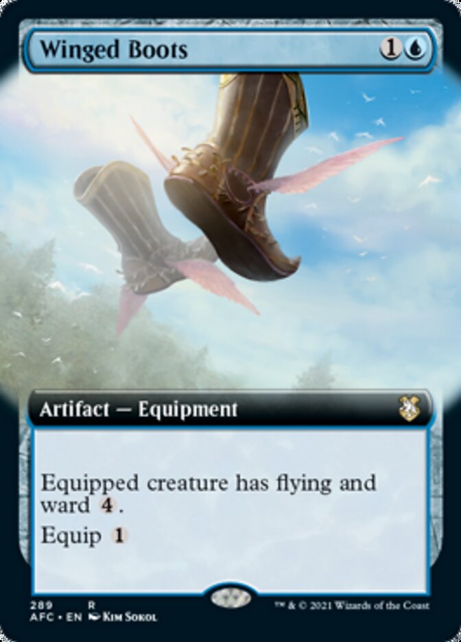 Winged Boots (Extended Art) [Dungeons & Dragons: Adventures in the Forgotten Realms Commander] | Rock City Comics