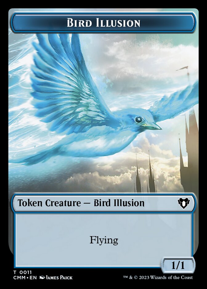 Thopter // Bird Illusion Double-Sided Token [Commander Masters Tokens] | Rock City Comics