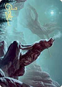 Sarulf's Packmate Art Card (Gold-Stamped Signature) [Kaldheim Art Series] | Rock City Comics