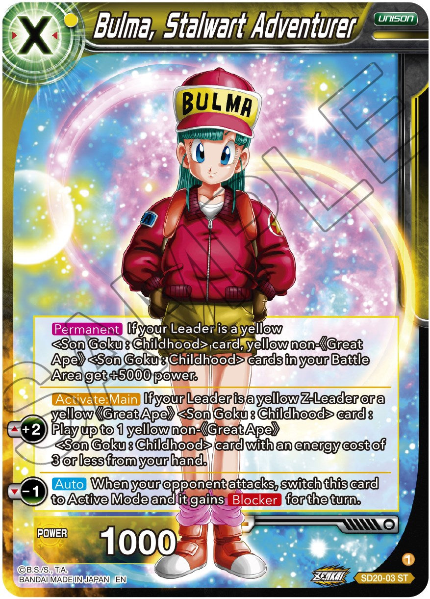 Bulma, Stalwart Adventurer (SD20-03) [Dawn of the Z-Legends] | Rock City Comics