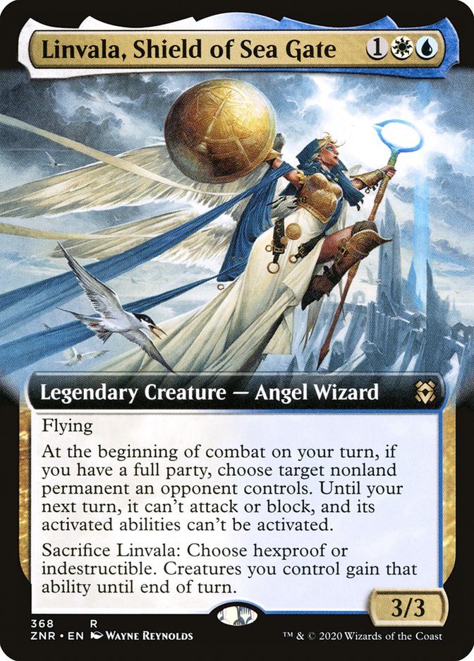 Linvala, Shield of Sea Gate (Extended Art) [Zendikar Rising] | Rock City Comics