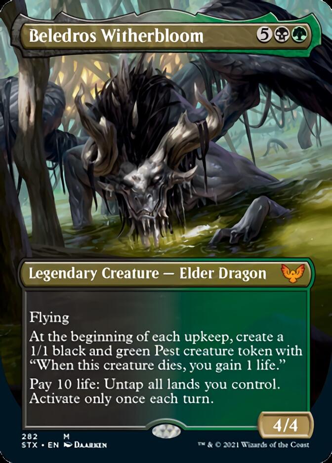 Beledros Witherbloom (Borderless Alternate Art) [Strixhaven: School of Mages] | Rock City Comics