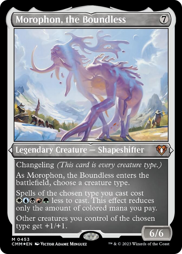 Morophon, the Boundless (Foil Etched) [Commander Masters] | Rock City Comics