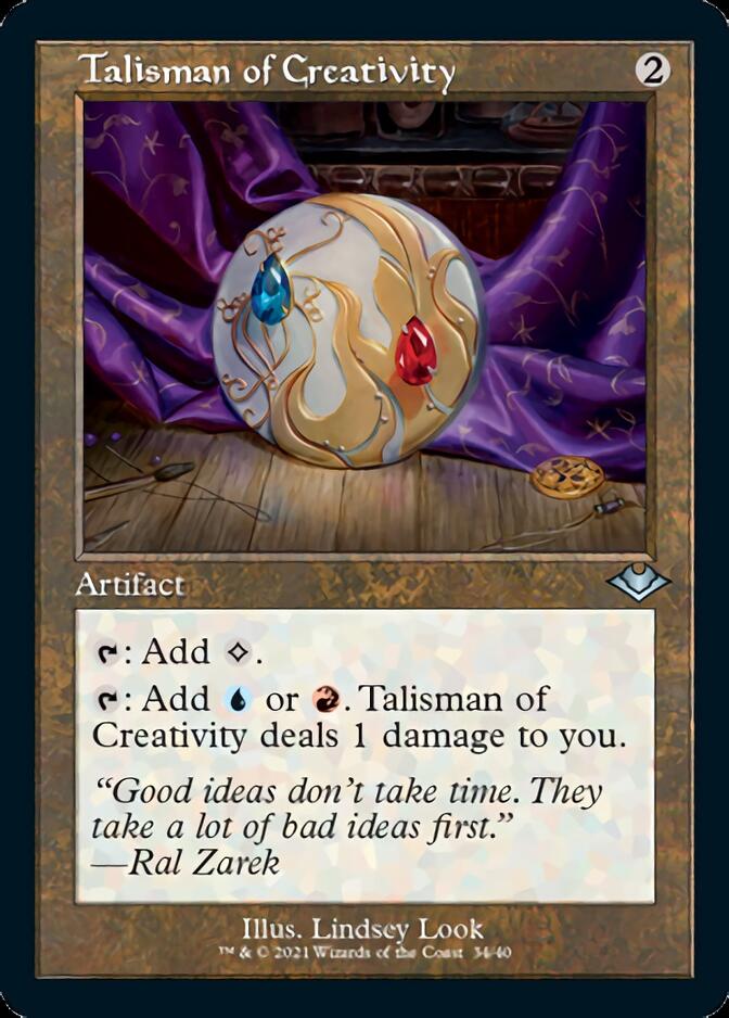 Talisman of Creativity (Retro Foil Etched) [Modern Horizons] | Rock City Comics