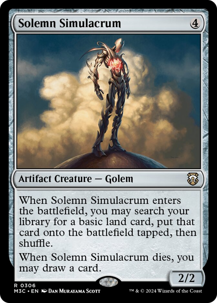 Solemn Simulacrum (Ripple Foil) [Modern Horizons 3 Commander] | Rock City Comics