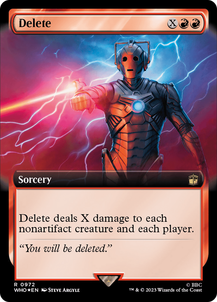 Delete (Extended Art) (Surge Foil) [Doctor Who] | Rock City Comics