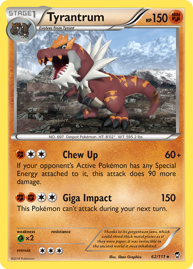 Tyrantrum (62/111) [XY: Furious Fists] | Rock City Comics