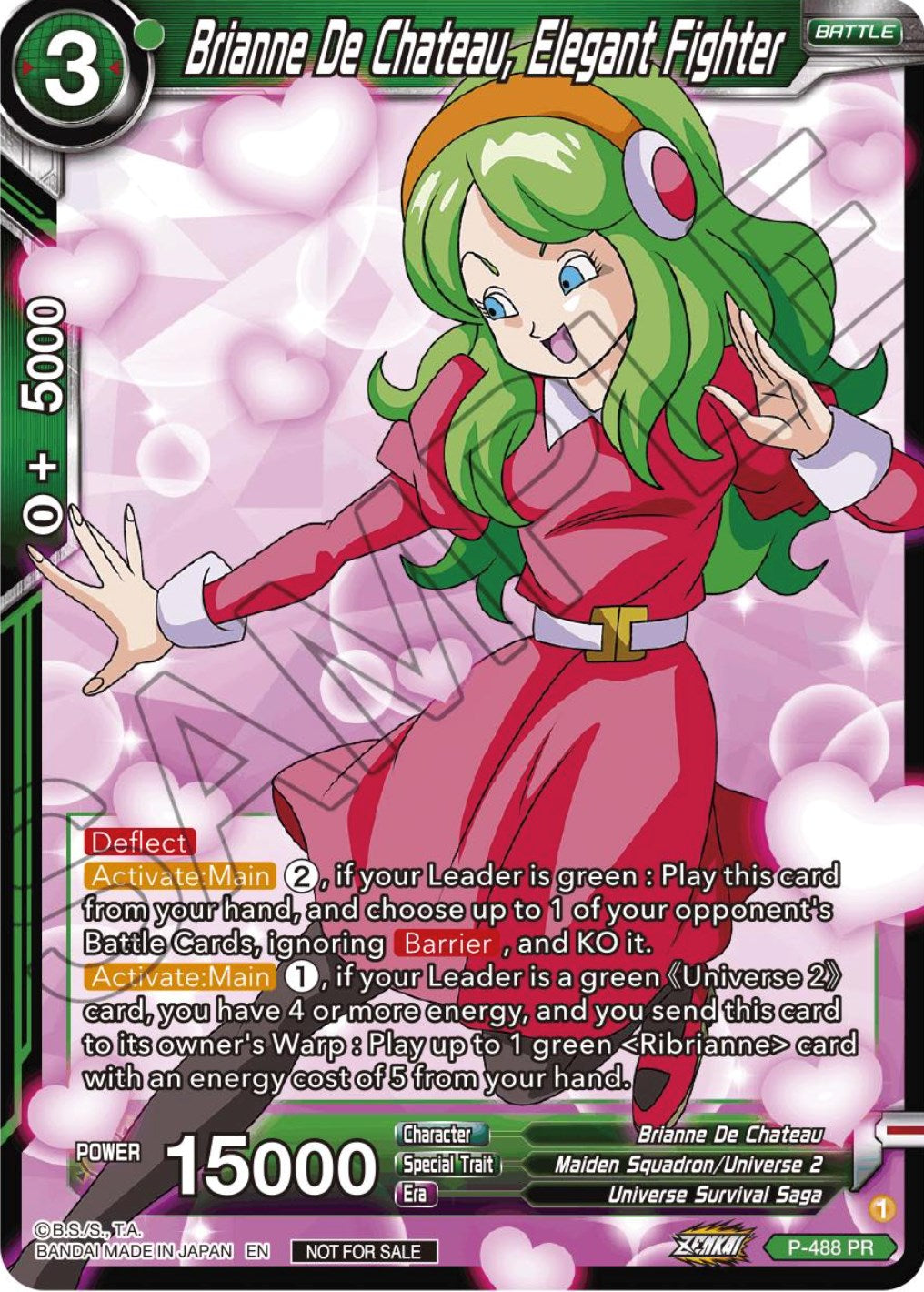 Brianne De Chateau, Elegant Fighter (Zenkai Series Tournament Pack Vol.3) (P-488) [Tournament Promotion Cards] | Rock City Comics