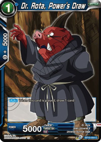 Dr. Rota, Power's Draw (BT15-054) [Saiyan Showdown] | Rock City Comics